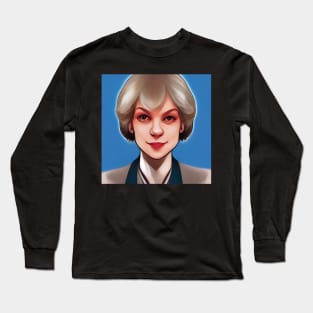 Theresa May | Comics Style Long Sleeve T-Shirt